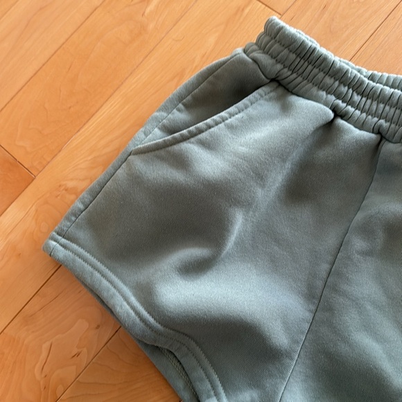 Sage green sweat shorts - Shein size small - Picture 2 of 3